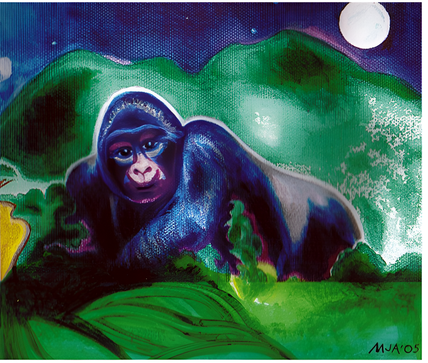 Artwork from Mary Jill Alice Roe Bennett used to introduce the archaeology and restoration page