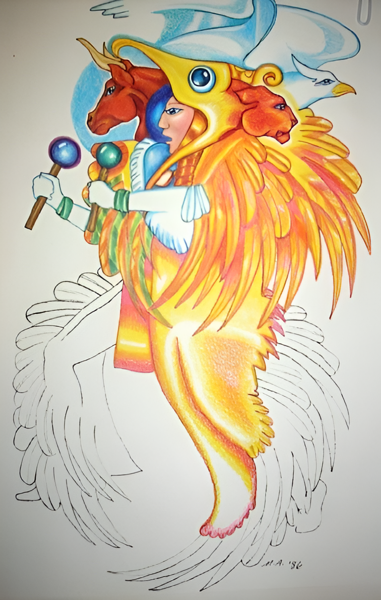 Artwork from Mary Jill Alice Roe Bennett used to introduce the Patrice Chaplin Portal page