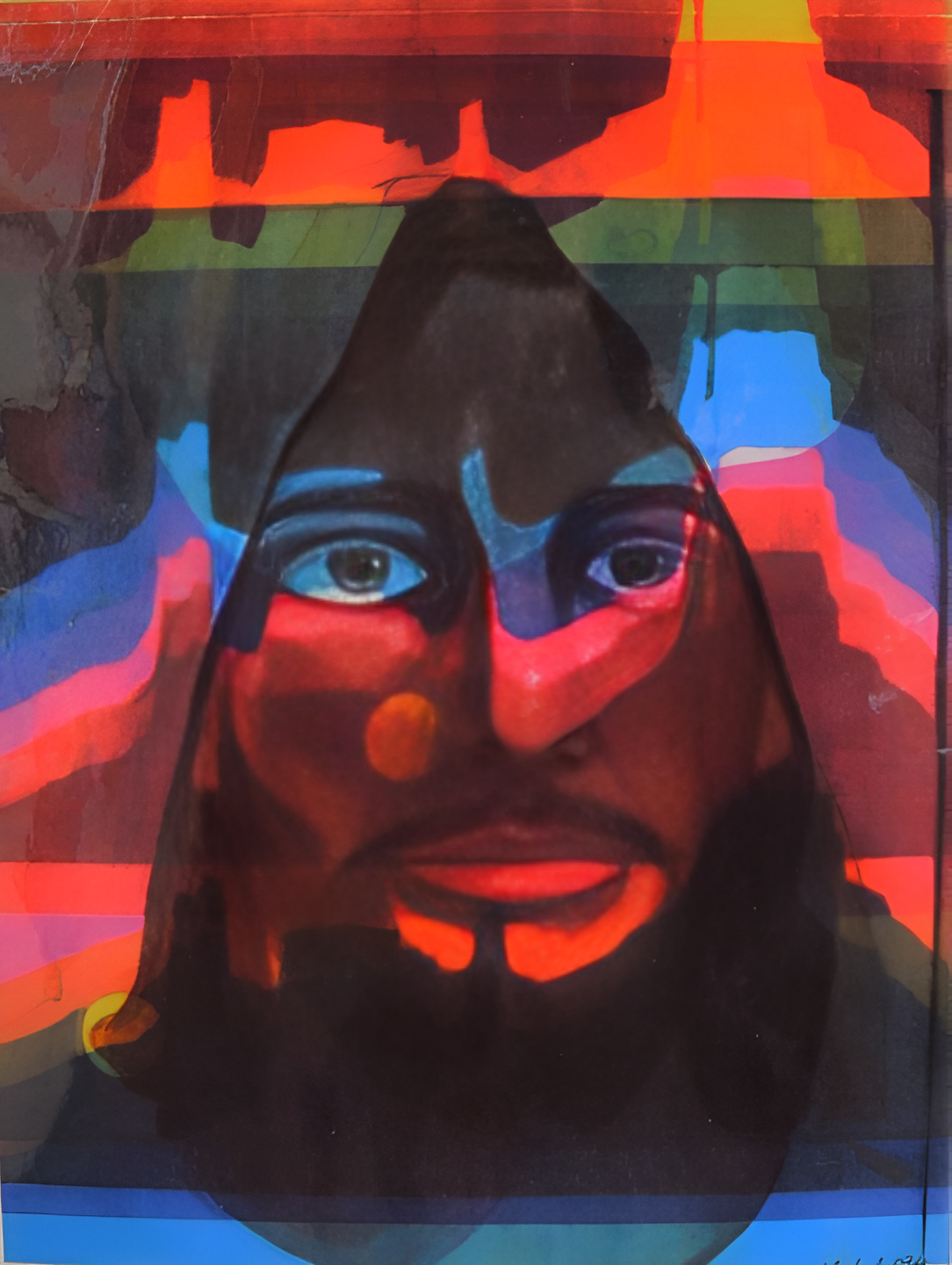 Colorful portrait painting from the Mary Jill Alice collection