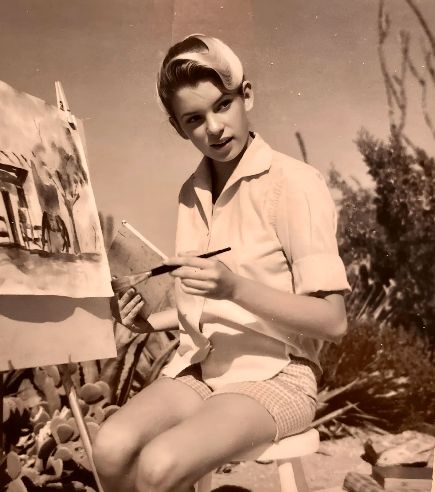 Artwork from Mary Jill Alice Roe Bennett used to introduce the King Tut and Amarna page